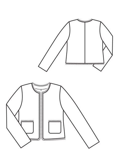 classic chanel jacket pattern|Chanel jacket pattern free.